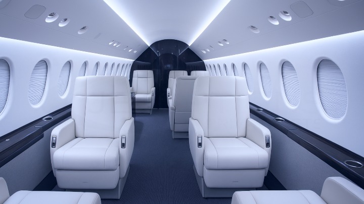 Falcon 7X Jet Interior